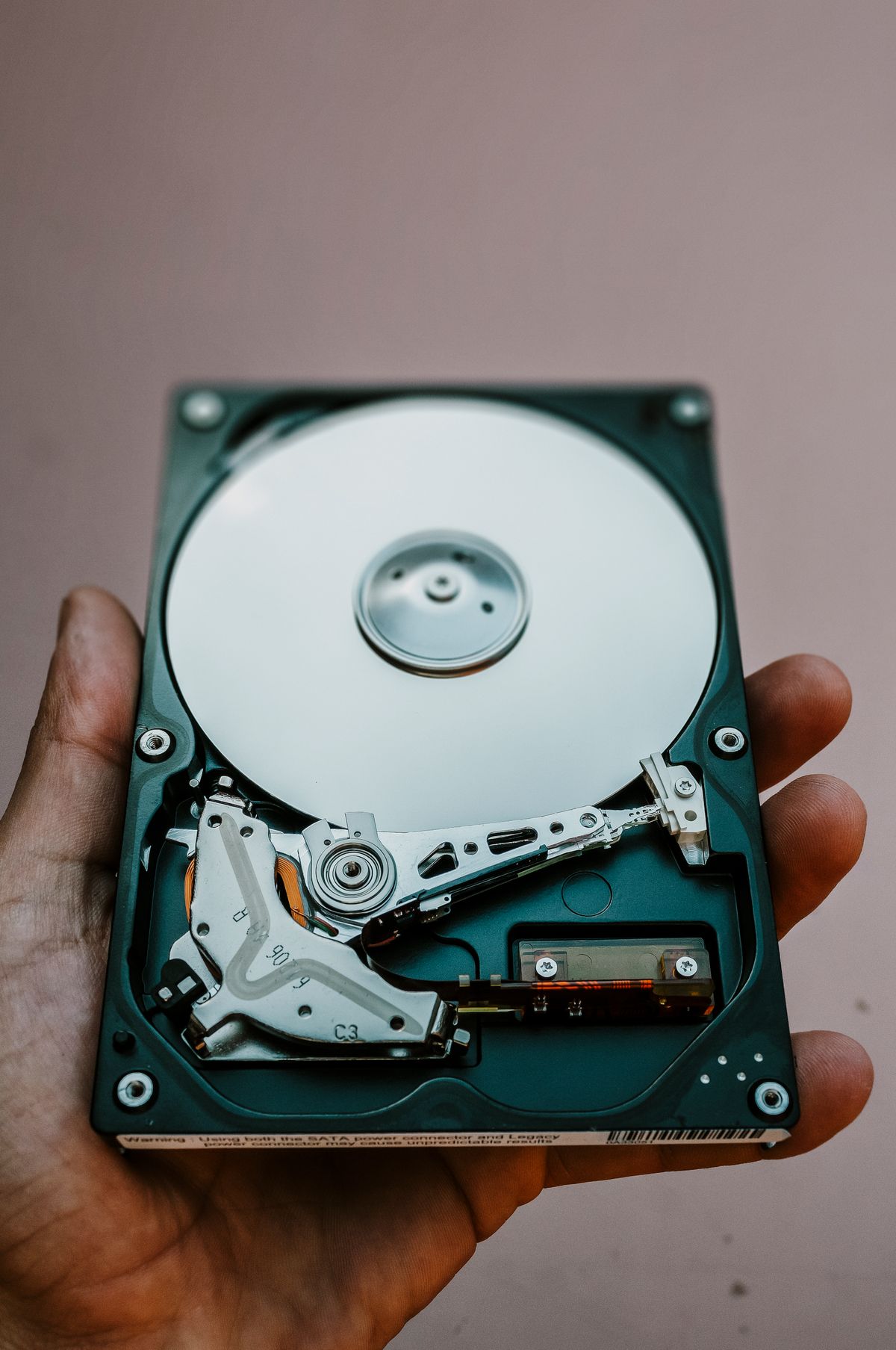 A precision component held in the hand